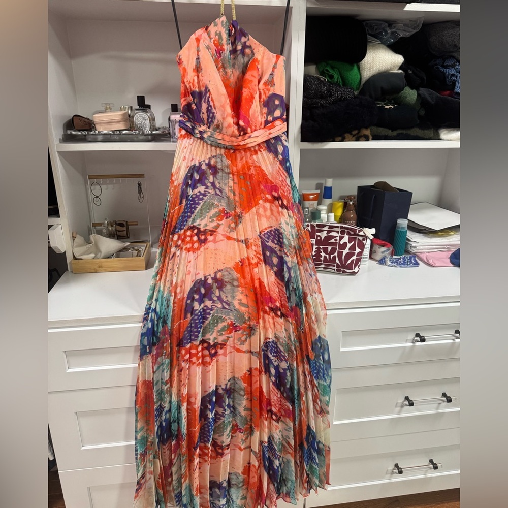 Laundry By Shelli Segal Strapless Multicolor Dress - Picture 1 of 5
